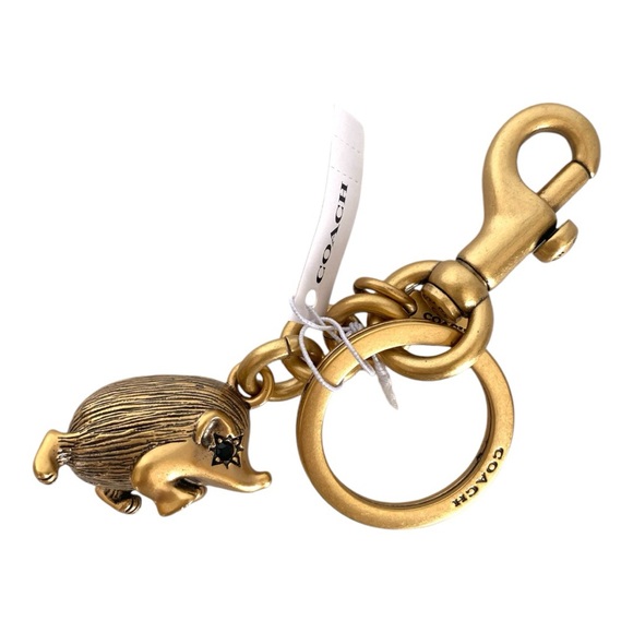 Coach Hedgehog Bag Charm Key Ring - Picture 2 of 6